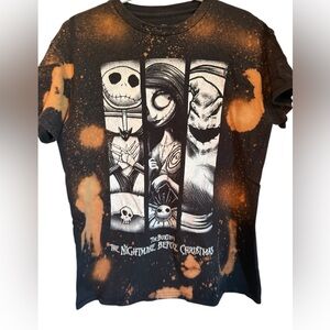 Disney Black and Orange Nightmare Before Christmas Tee